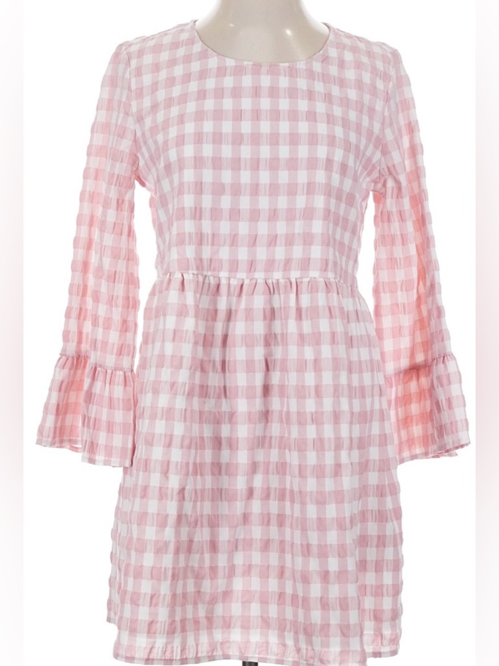 Urban Outfitters Checkered Dress in Pink and White